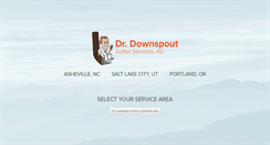 Desktop Screenshot of drdownspout.com